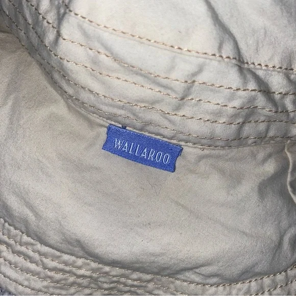 Wallaroo Unisex Beige Sun Hat 100% Cotton - Picture 9 of 9